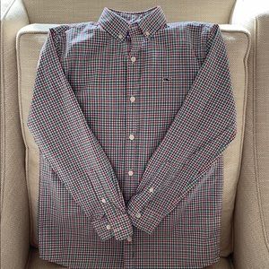 Vineyard Vines Boys Plaid Shirt Size M(12-14)
